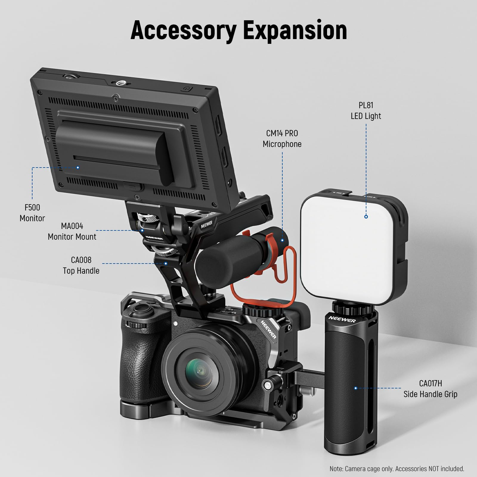 Amazon.com : NEEWER a6700 Camera Cage Compatible with Sony